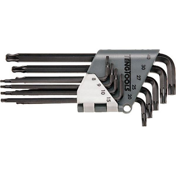 Teng 9Pc Long Arm Ball-End Tx Key Set - Tx8-Tx40 | Wrenches & Spanners - Sets-Hand Tools-Tool Factory