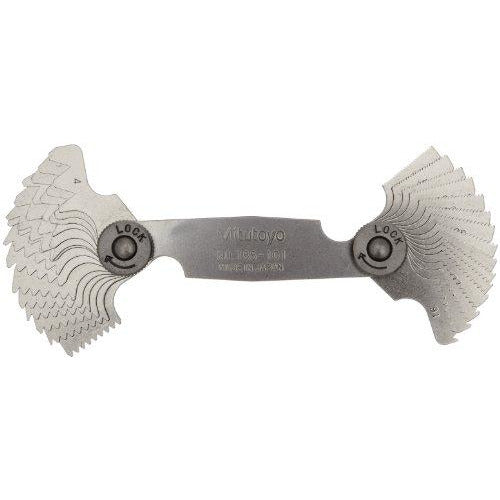 Mitutoyo Thread Pitch Gauges 4-42 TPI x 55°-Mitutoyo-Tool Factory