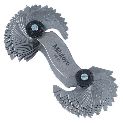 Mitutoyo Thread Pitch Gauges 0.4mm - 7mm / 4 - 42TPI x 60°-Mitutoyo-Tool Factory