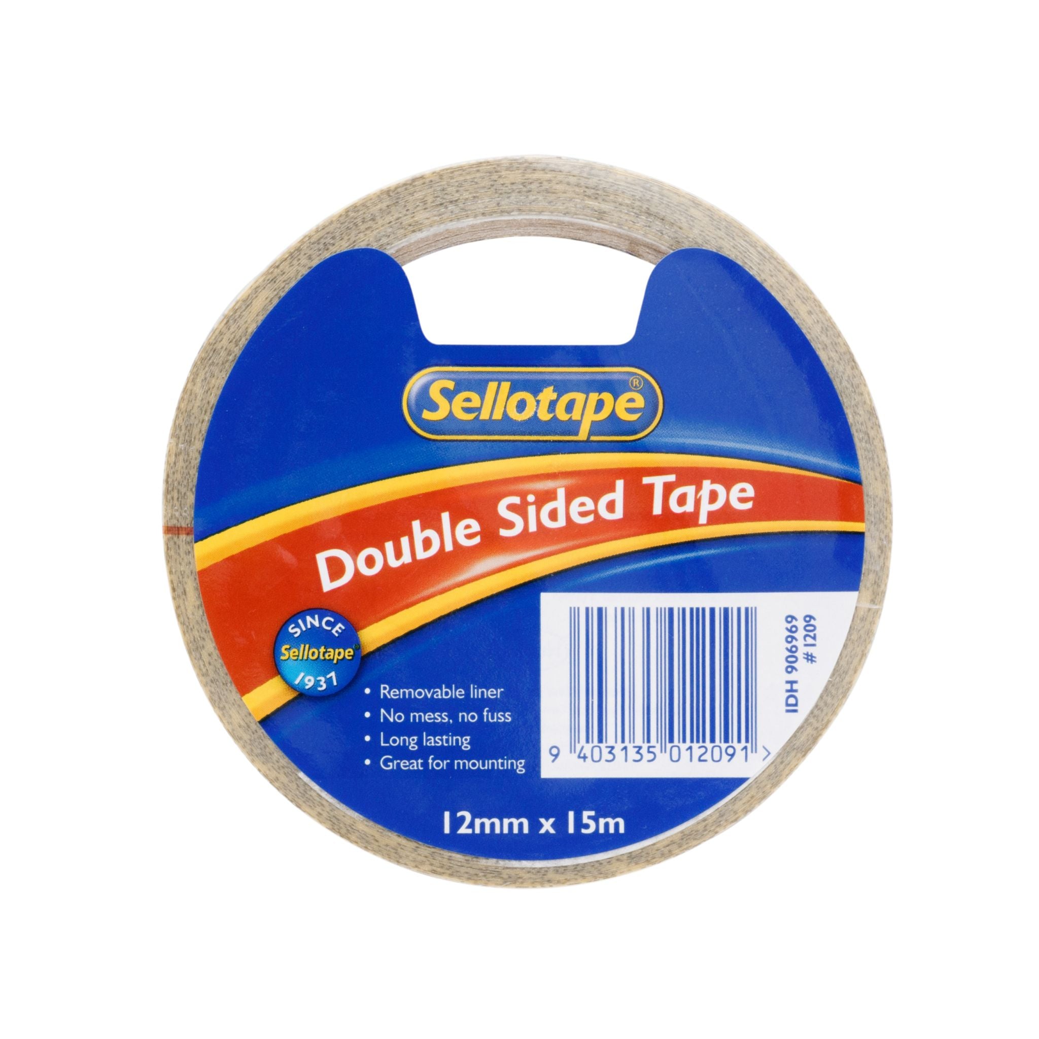 Sellotape 1209 Double-Sided Tape 12mmx15m