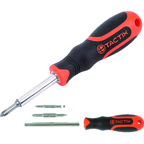 Tactix Bits Screwdriver 6 In 1 | Bits & Drivers - Drivers-Hand Tools-Tool Factory