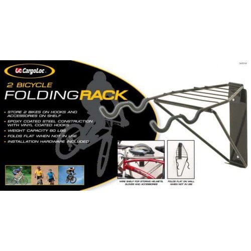 Cargoloc Bicycle Folding Rack - Holds 2 Bikes #32519