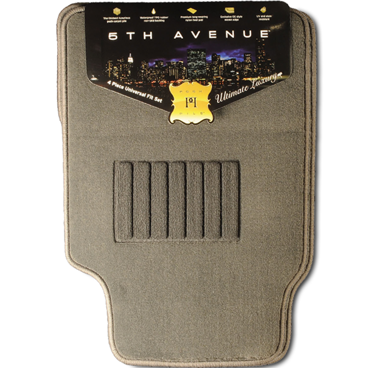 Posh Pile Nz/Australia 5Th Avenue Universal Mat Grey-Car Mats-Tool Factory