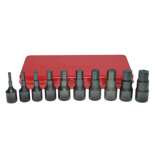 Koken 1/2" Dr Inhex Socket Set In Case - 10pc 5-19mm-Sockets & Accessories-Tool Factory