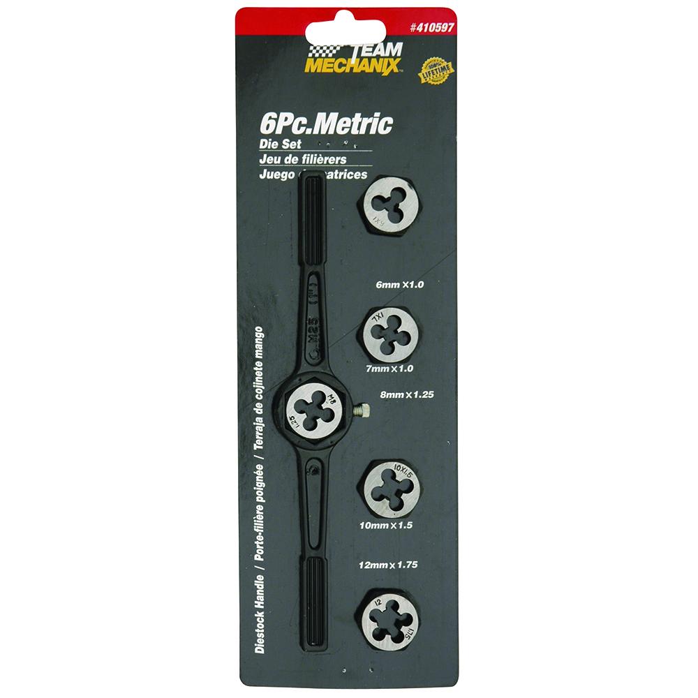 Team Mechanix 6pc Metric Die Set
