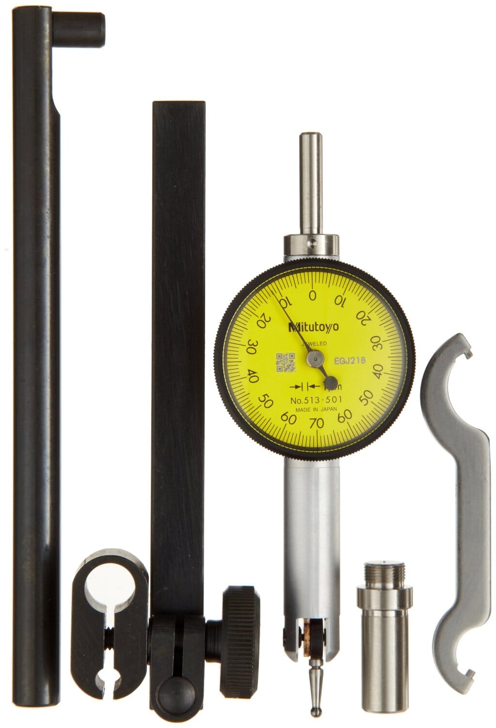 Mitutoyo Pocket Type Dial Test Indicator 0.8mm x 0.01mm Full Set