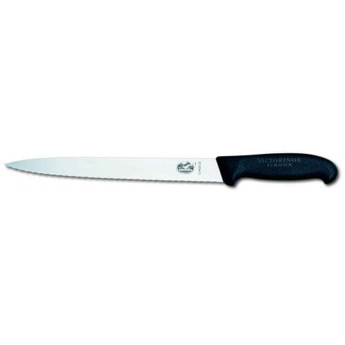 Victorinox Slicing Knife 5.4433.25cm Wavy Blade Black Handle