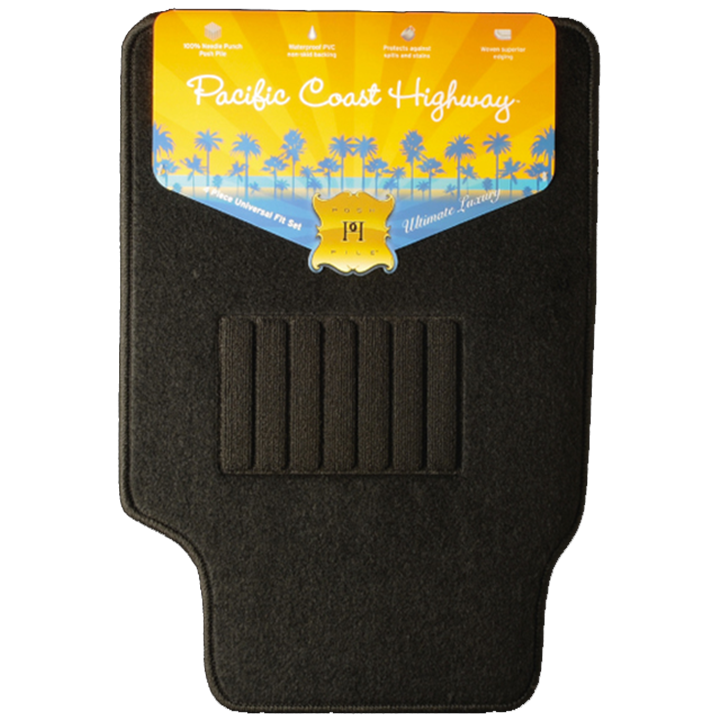 Posh Pile Pacific Coast Highway 5 Piece Rhd Universal Fit Black-Car Mats-Tool Factory