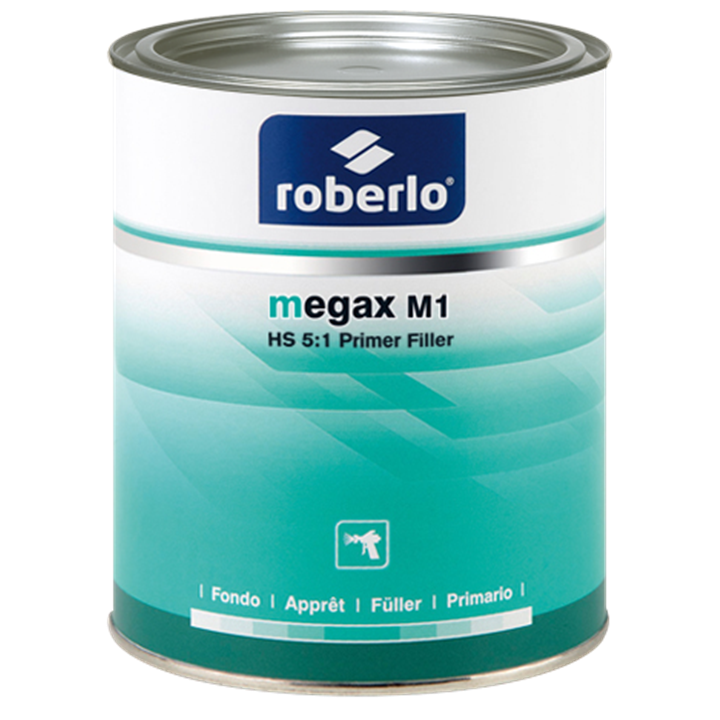 Roberlo Megax M1 L/Grey Primer Filler 1L-Paint Products-Tool Factory