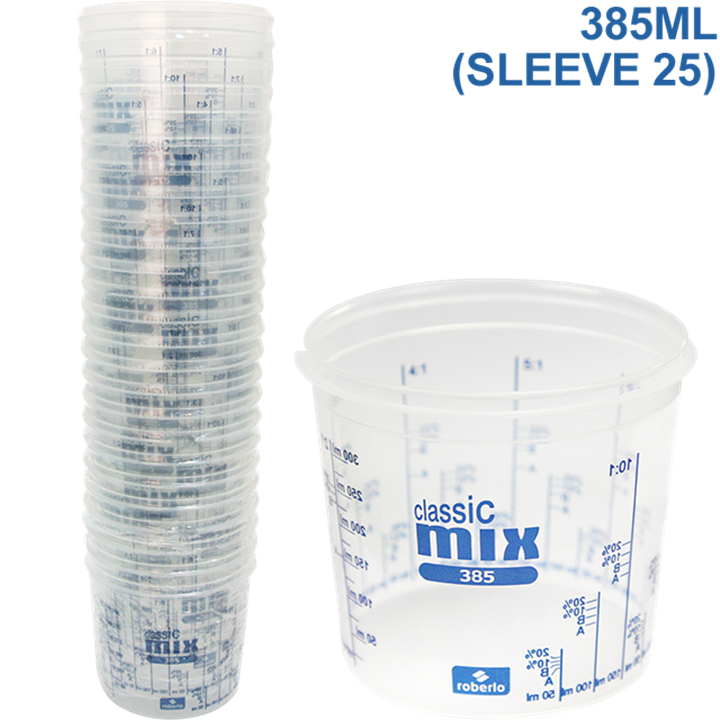 Roberlo Classicmix Mixing Cup 385Ml (Sleeve 25)-Mixing Accessories-Tool Factory