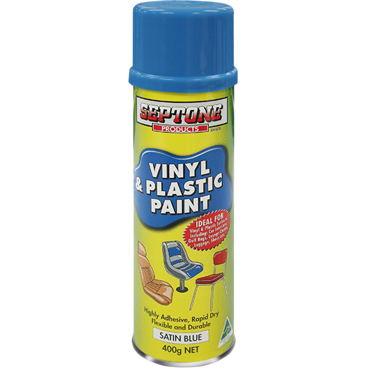 Septone Vinyl Paint Satin Blue Aerosol 400G-Paint Products-Tool Factory