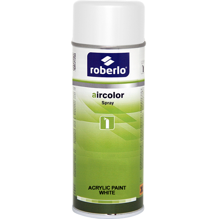 Roberlo Aircolor Spray Acrylic Paint White 400Ml-Paint Products-Tool Factory