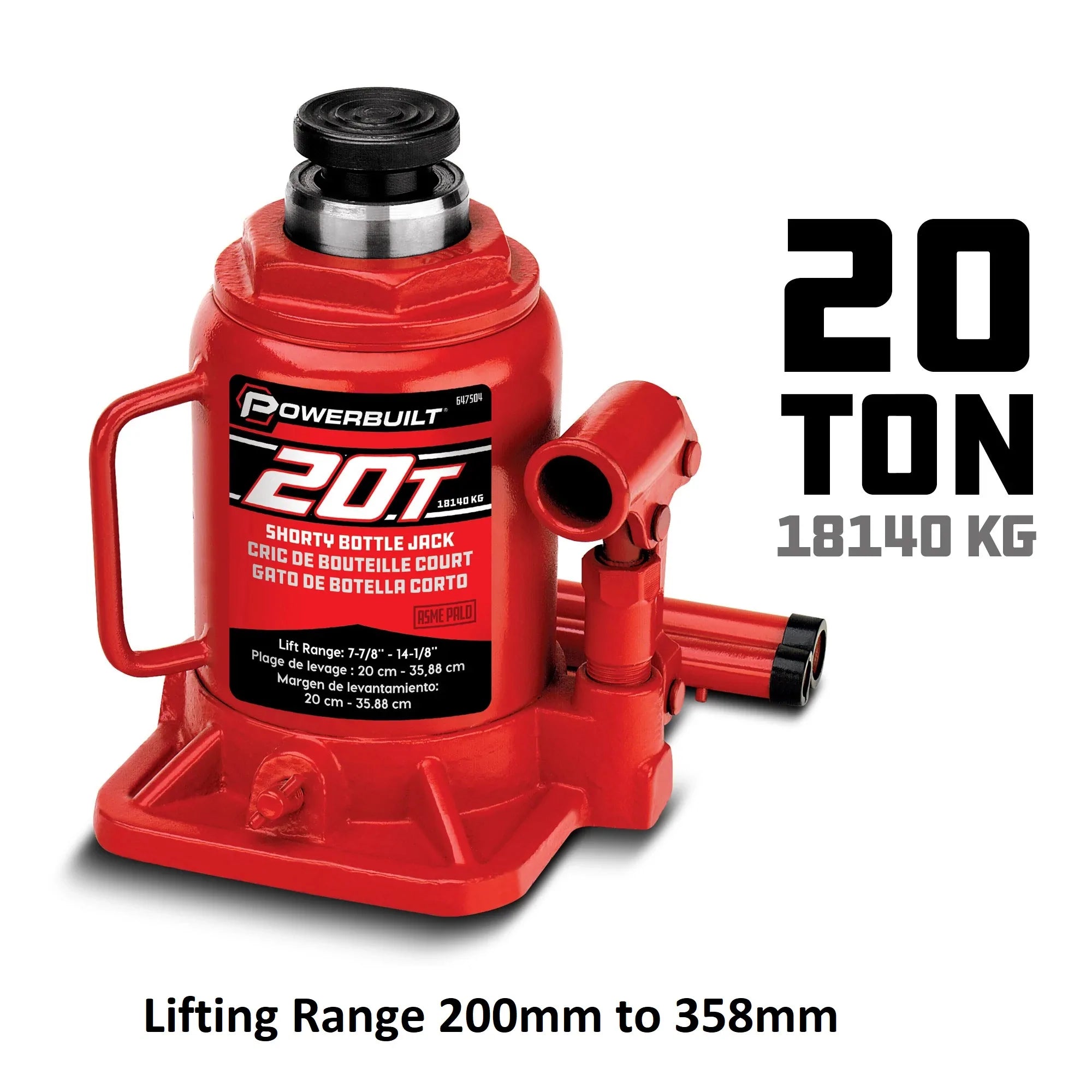 Powerbuilt 20 Ton Shorty Bottle Jack