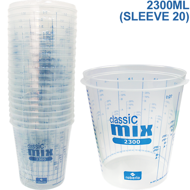 Roberlo Classicmix Mixing Cup 2300Ml (Sleeve 20)-Mixing Accessories-Tool Factory