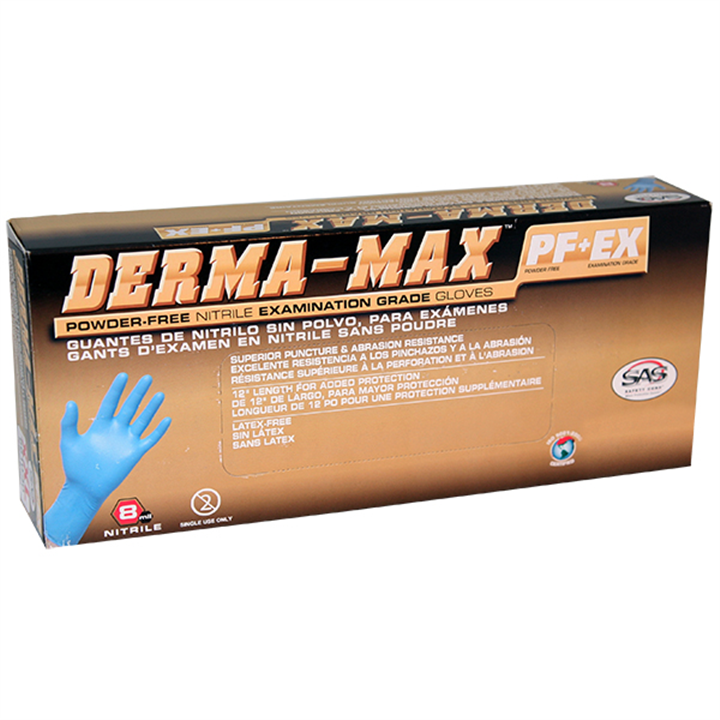 Sas Derma Max Pf Nitrile - M-Gloves-Tool Factory