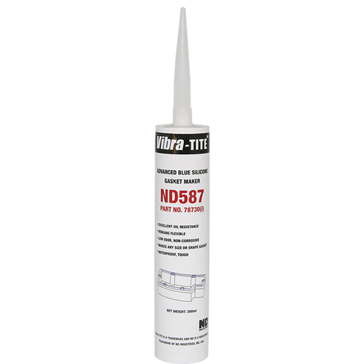 Nd587 Silicone Gasketing Advanced Blue Oil Resistant Flexible 300 Ml Cartridge-Adhesives & Sealants-Tool Factory