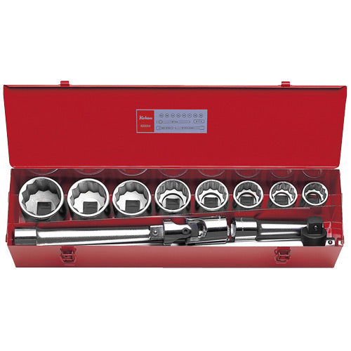 Koken 1" Dr Socket Set - 12pc 35-63mm-Sockets & Accessories-Tool Factory