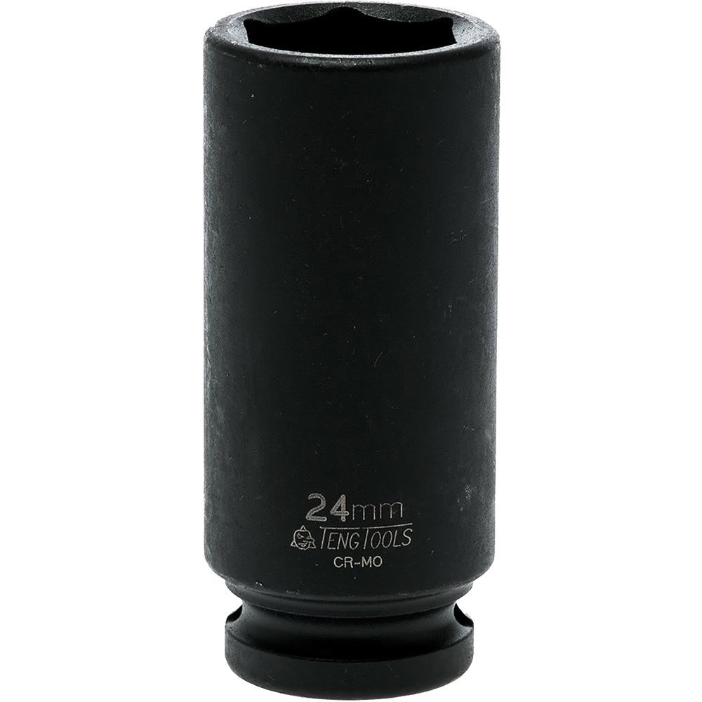 Teng 1/2In Dr. Deep Impact Socket 24Mm Din | Socketry - 1/2 Inch Drive-Hand Tools-Tool Factory