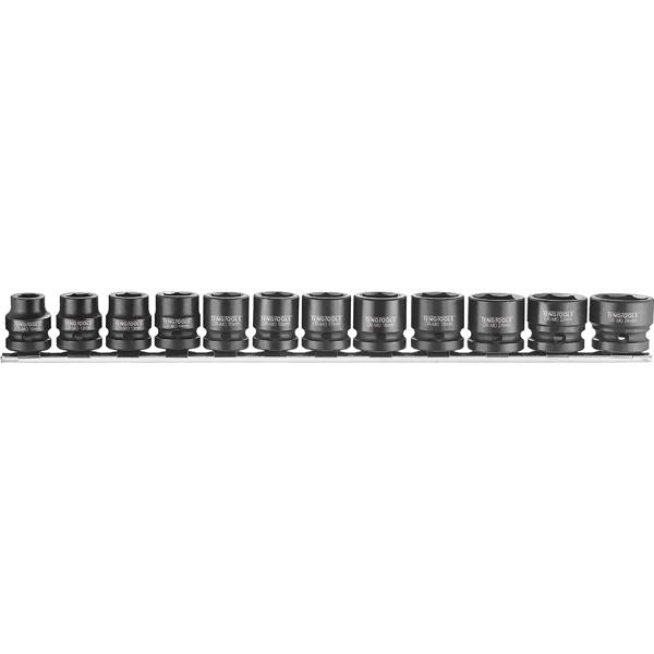 Teng 12Pc Stubby Air Impact Socket Set 10-24Mm | Socketry-Hand Tools-Tool Factory