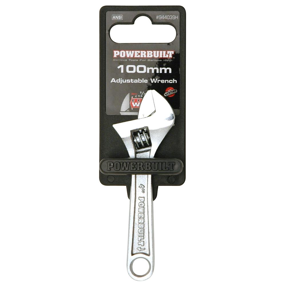Powerbuilt 100mm/4" Adjustable Wrench