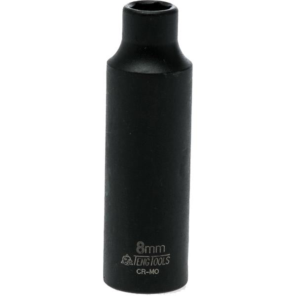 Teng 3/8In Dr. Deep Impact Socket 8Mm Ansi | Socketry - 3/8 Inch Drive-Hand Tools-Tool Factory