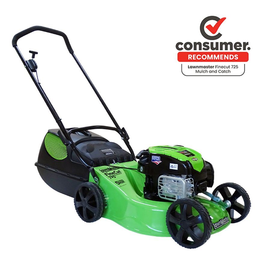 LawnMaster FineCut 725 Briggs & Stratton 725Exi OHV ReadyStart (163cc) / 460mm (18") Cutting Width / M&C