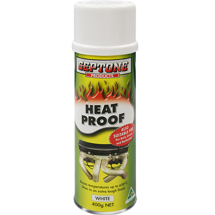Septone Heat Proof White Aerosol 400G-Paint Products-Tool Factory