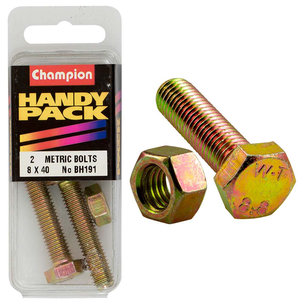 Champion 8 x 40mm Set Screw & Nut