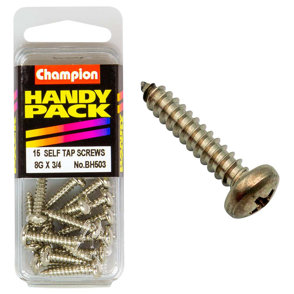 Champion 8G x 3/4in S/Tap Set Screw - Pan HD
