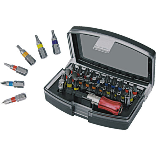 AmPro Quick Release Bit Set 32pc 1/4" Screwdriver Bits 25mm long-Power Tool Accessories-Tool Factory
