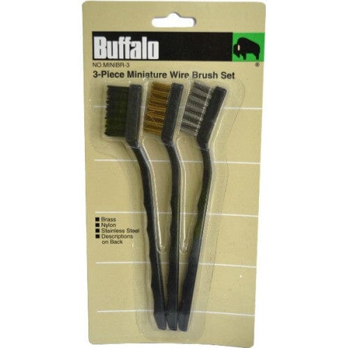 Buffalo Minature Wire Brush Set 3-pce