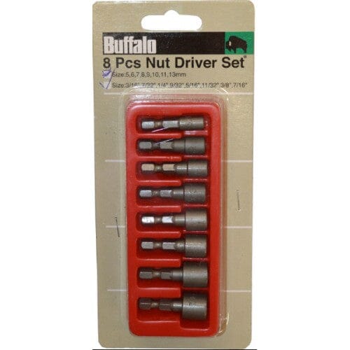Buffalo Nut Driver Set 8-pce
