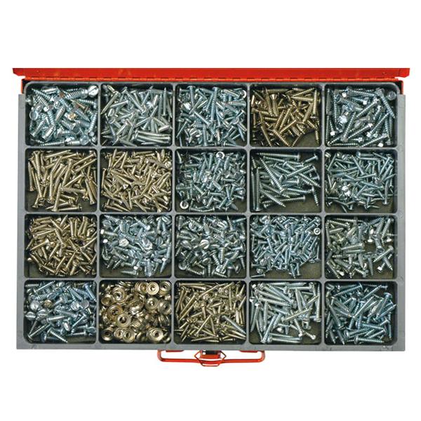 Champion Master Kit 1680Pc Comb Self Tapping Screw Asst | Master Kits - Head Screws S/T-Fasteners-Tool Factory