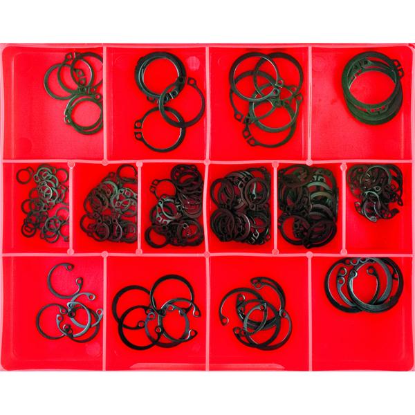 155Pc Internal/External Circlip Assortment -Metric | Assortments - Circlips-Fasteners-Tool Factory