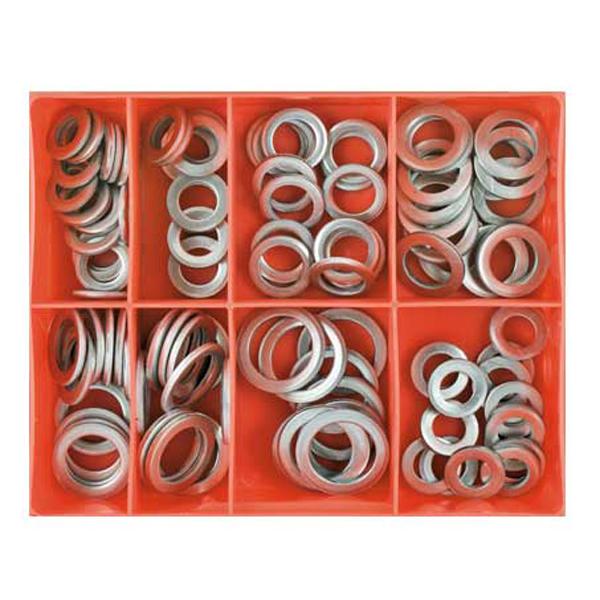 Champion 100Pc Mm/Imp Aluminium Sump Plug Washer Assortment | Assortments - Washers-Fasteners-Tool Factory