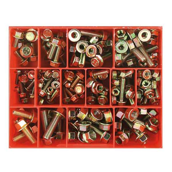 Champion 202Pc Flange Head Metric Bolt & Nut Assortment | Assortments - Bolts, Set Screws & Nuts-Fasteners-Tool Factory