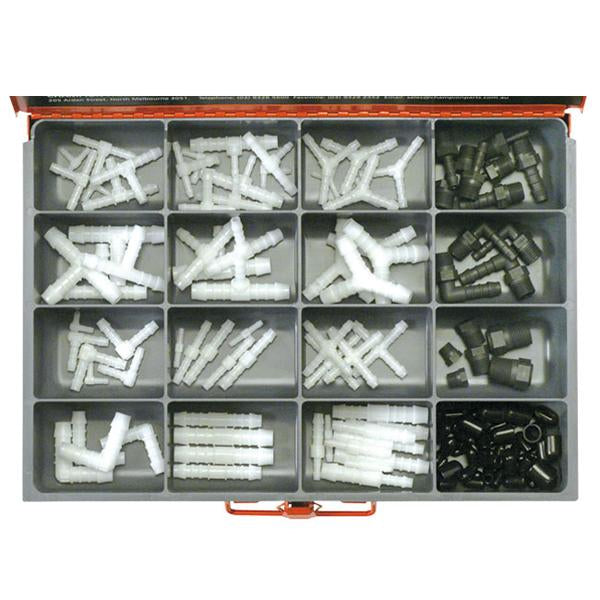 136Pcvacuum Hose & Tube Connectors Assortment | Master Kits - Misc-Fasteners-Tool Factory