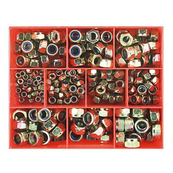 270Pc Metric Nylon Insert Self-Locking Nut Assort | Assortments - Bolts, Set Screws & Nuts-Fasteners-Tool Factory