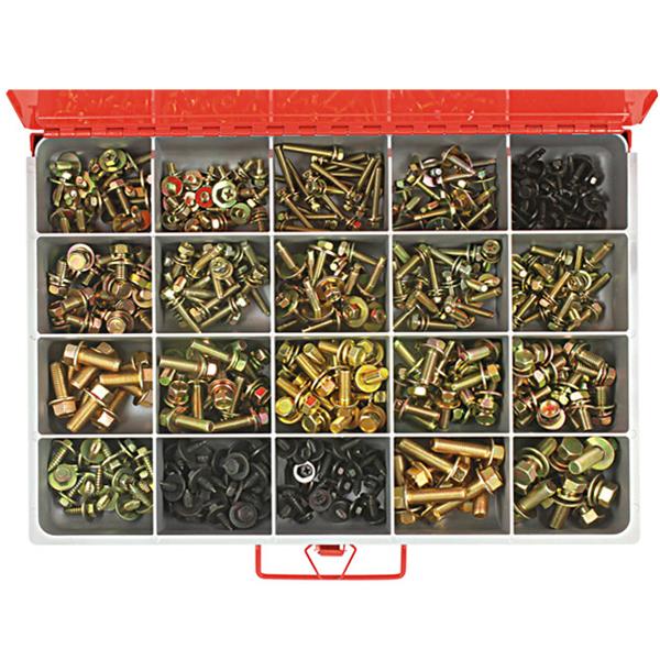 Champion Master Kit 380Pc Metric Sems Assembly Asst | Master Kits - Bolts, Set Screws & Nuts-Fasteners-Tool Factory