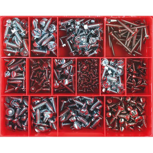 Champion 430Pc Self Tapping Screw Assortment | Assortments - Pan Head Screws S/T-Fasteners-Tool Factory