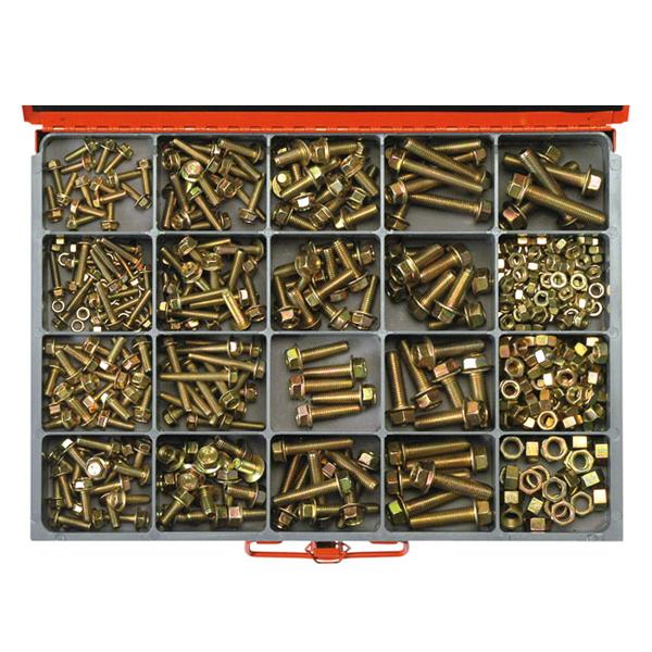Champion Master Kit 455Pc Metric Hex Flange Head Bolt & Nut | Master Kits - Bolts, Set Screws & Nuts-Fasteners-Tool Factory