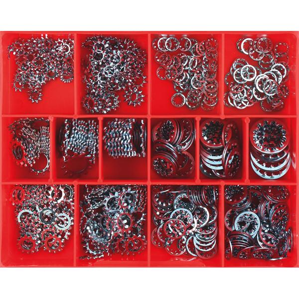 Champion 500Pc Internal/External Star Washer Assortment | Assortments - Washers-Fasteners-Tool Factory