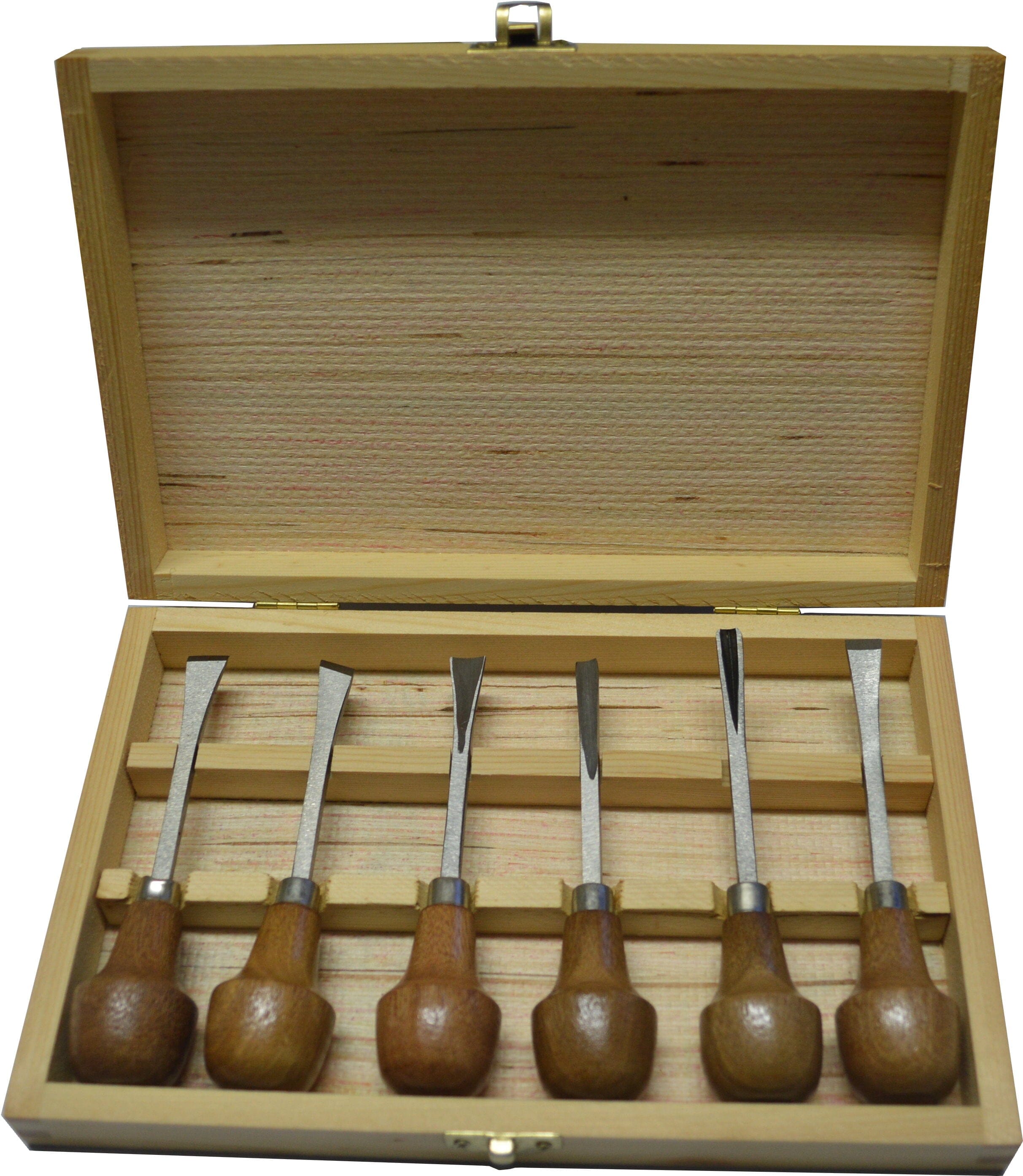 Xcel Carving Chisel Set with Wood Handles 6-pce