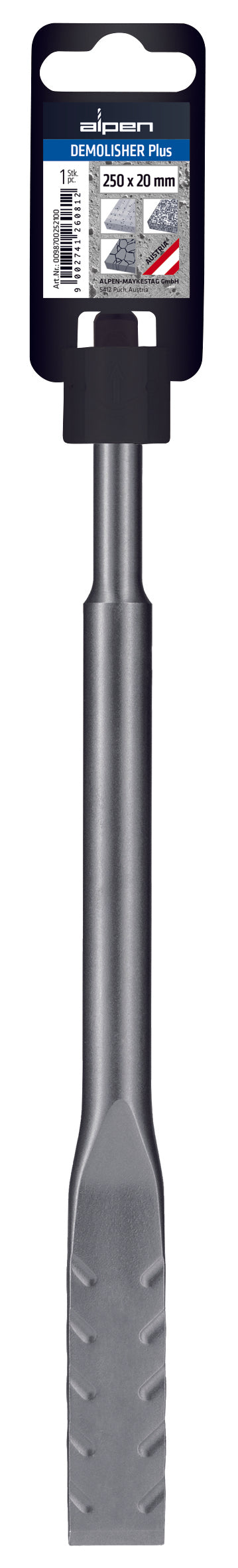 Alpen DEMOLISHER SDS-Plus Chisel Flat 40mm x 250mm Long