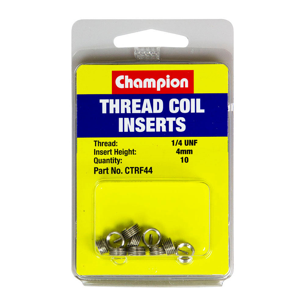 Champion 1/4in UNF x 4mm Thread Insert Refills -10pk