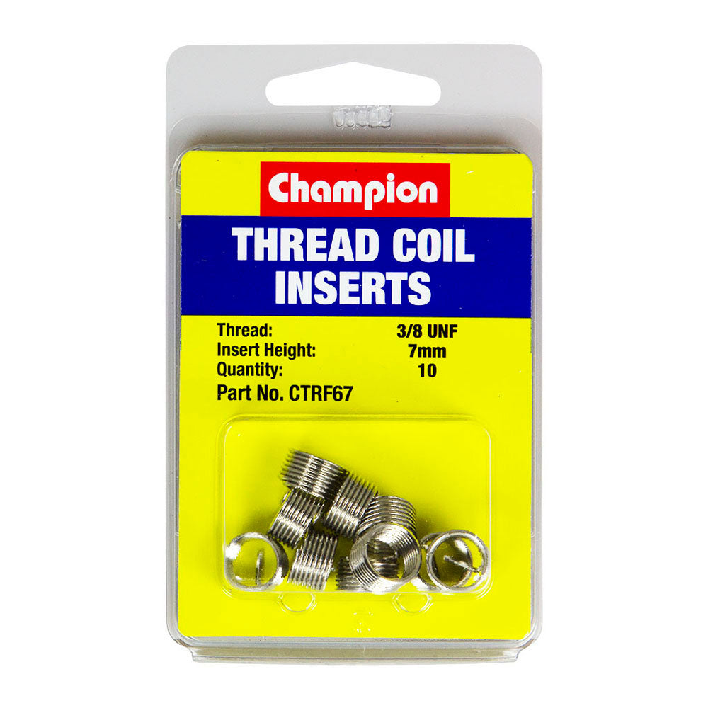 Champion 3/8in UNF x 7mm Thread Insert Refills -10pk