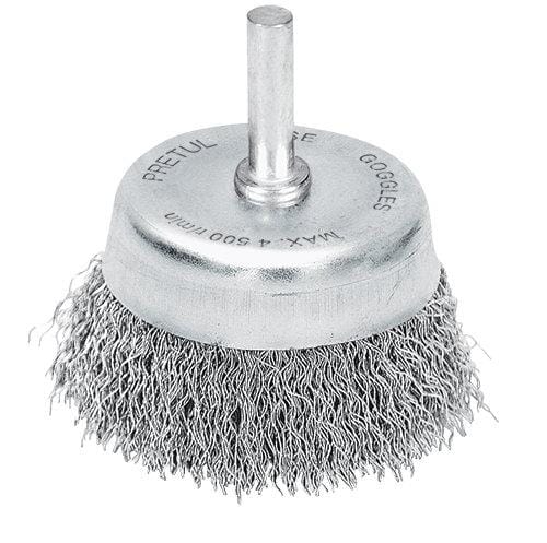 Pretul Wire Cup Brush Crimped with 6mm Shank 65mm