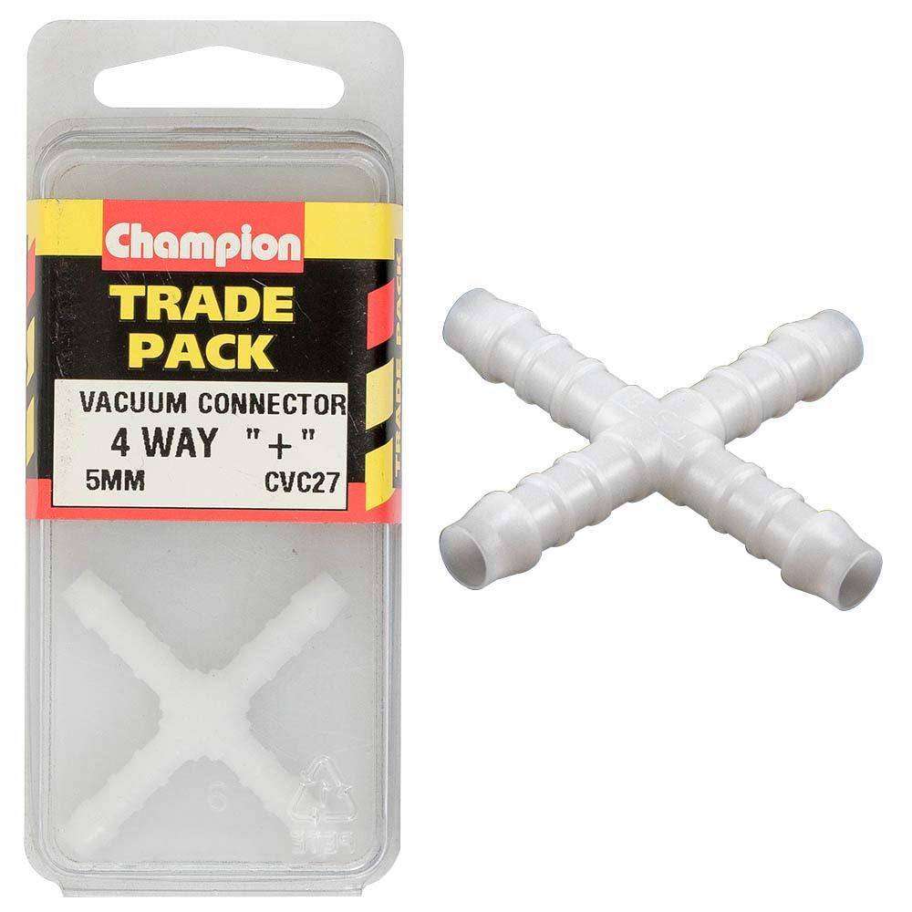 Champion Vacuum Hose - 4 Way x Piece 5mm