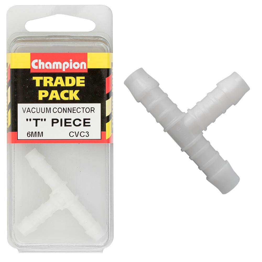 Champion Vacuum Hose - T Piece 6mm