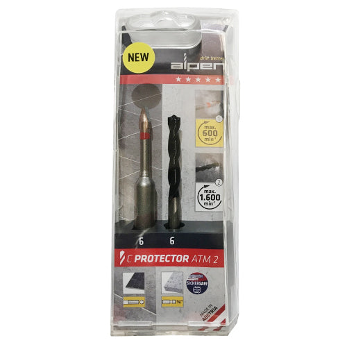 Alpen Series 303 C Protector Drill and 189 Masonary Drill ATM 2 Set 6mm